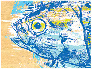 Ahi YellowFin Tuna Painting/Drawing